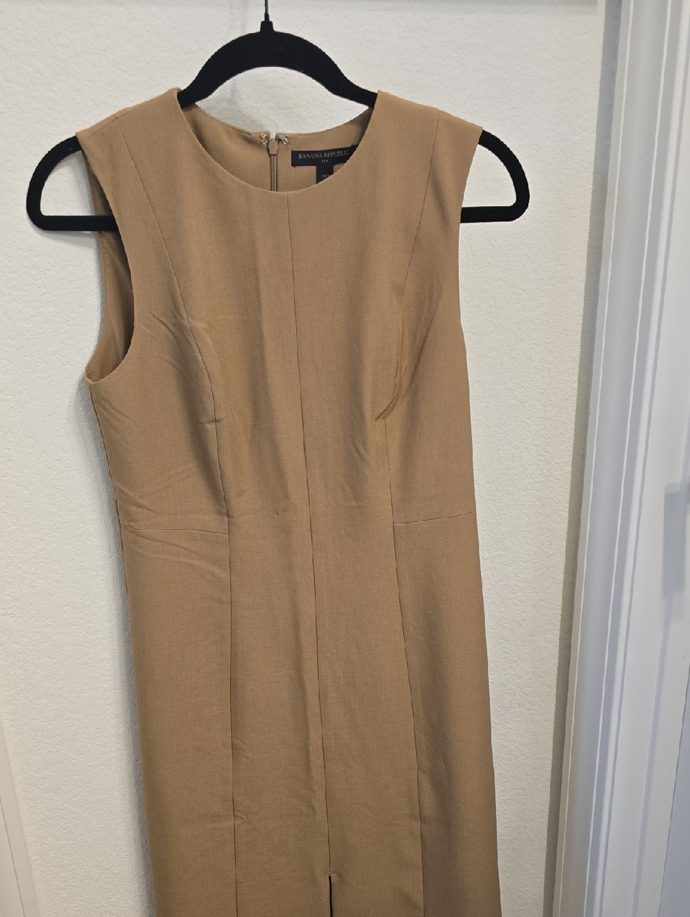 Banana Republic Camel Midi Sheath Dress
